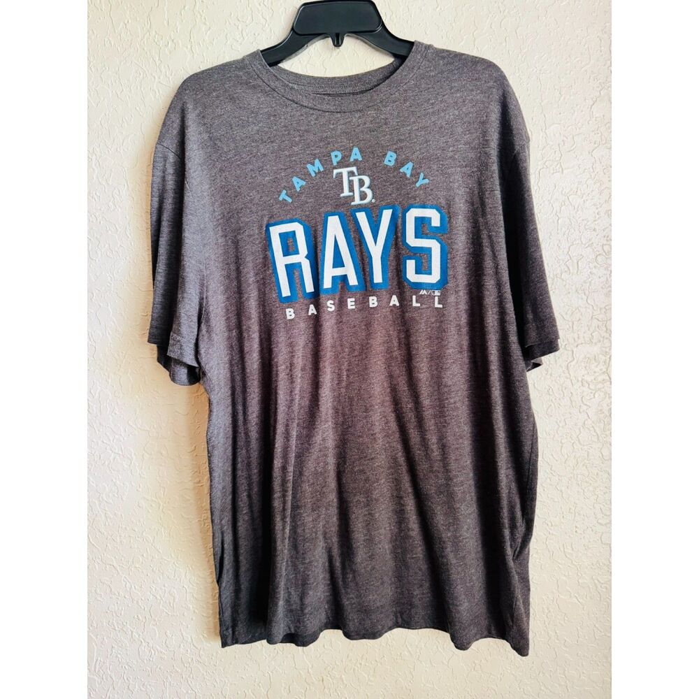 Tampa Bay Rays Majestic Charcoal T-Shirt Men’s XL